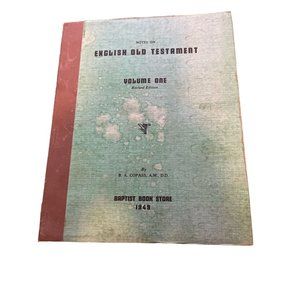 Notes on English Old Testament Vol 1 Copass Christian Biblical Bible Study